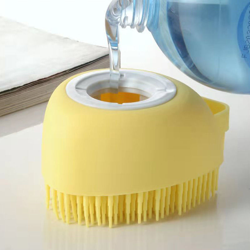Thumbnail: Silicone Shampoo Bath Brush Massage