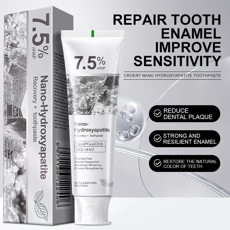 Thumbnail: 7.5% Hydroxyapatite Probiotic Whitening Toothpaste Enamel Oral Cavity Repair Bre