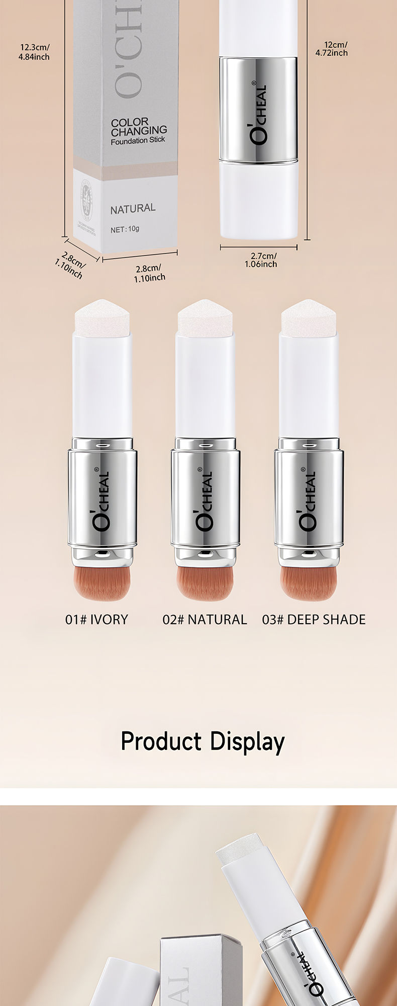 Thumbnail: Foundation Stick Facial Coverage