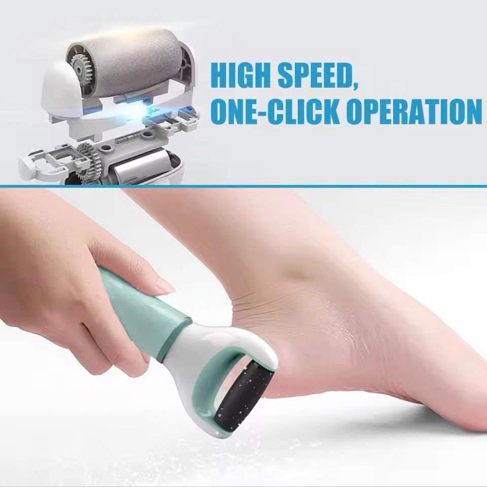 Electric Foot Callus Remover Kit, Rechargeable Waterproof Foot Scrubber File, Pr