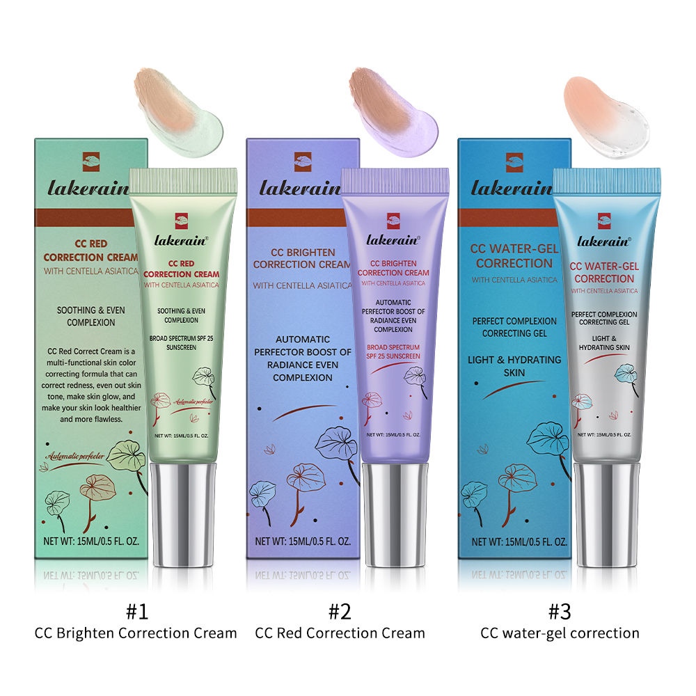 3pcs CC Cream Color Changing Liquid Foundation Centella Korean High Coverage Fou