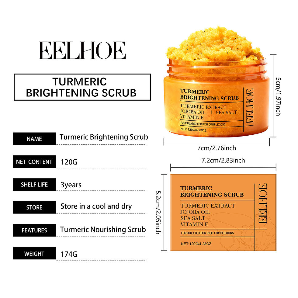 Thumbnail: EELHOE Turmeric Scrub Lighten Skin Brightening Products Full Body Cleaning Dead 