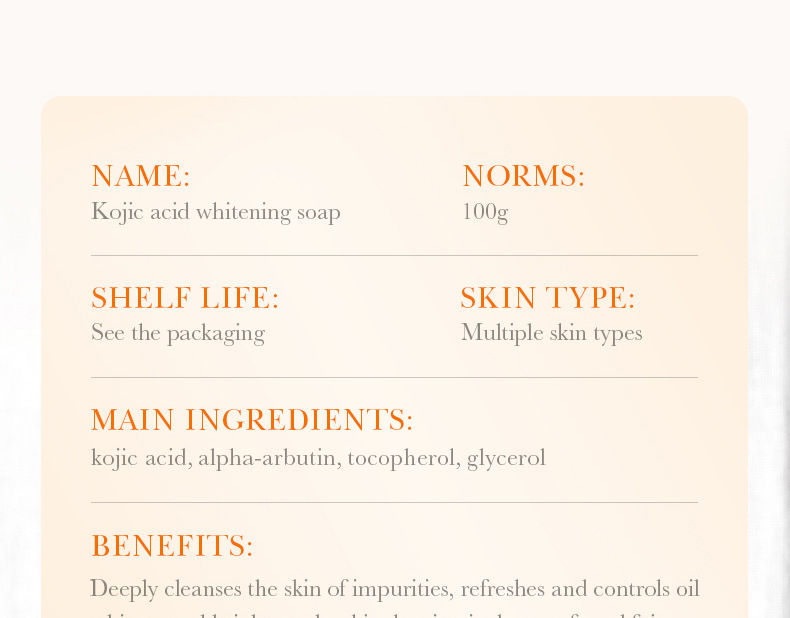 Thumbnail: SADOER Kojic Acid Facial Soap Face Wash Foam Facial Cleanser Moisturizing Hydrat
