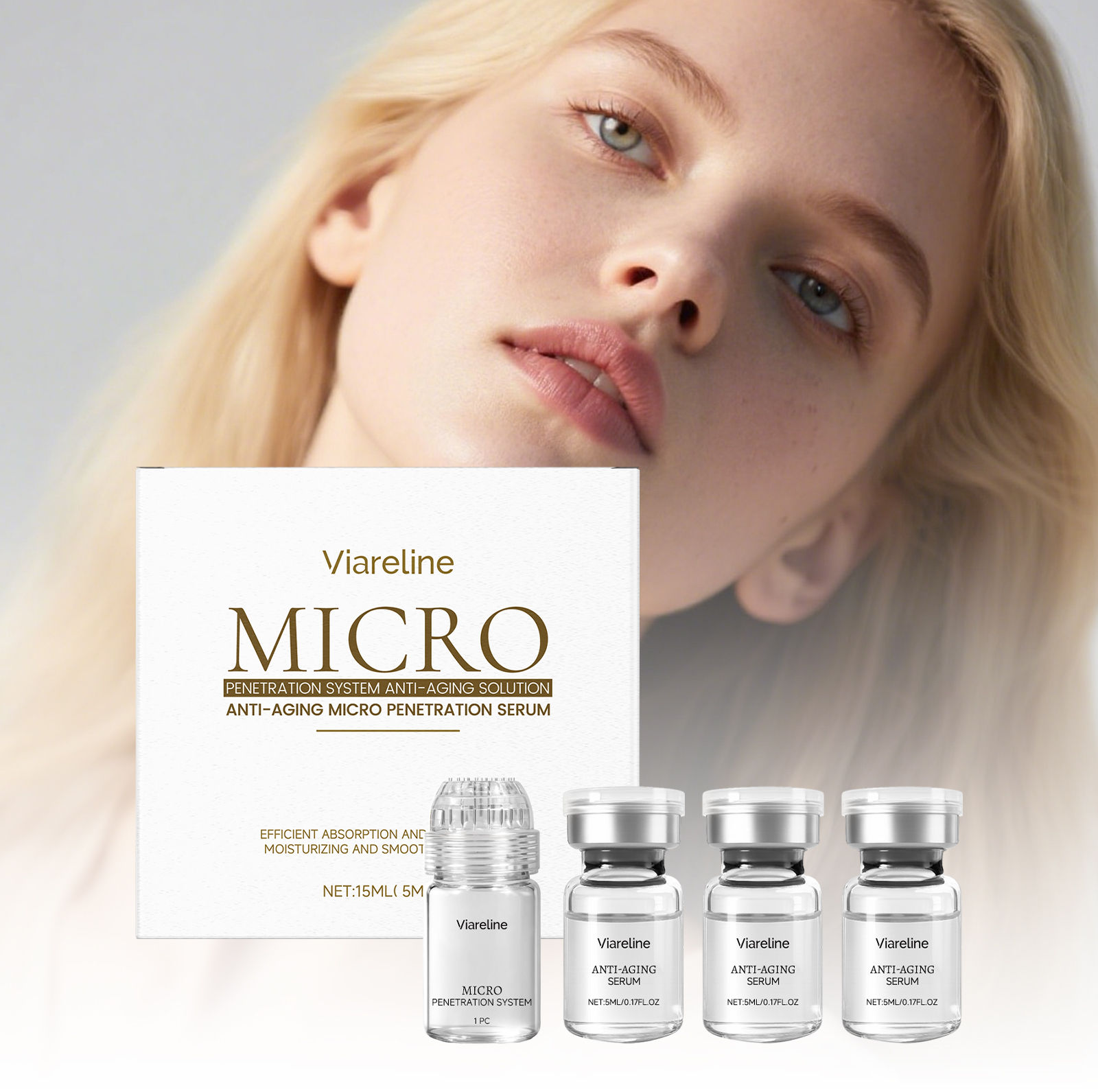 Collagen Anti-Wrinkle Essence Microneedle Roller