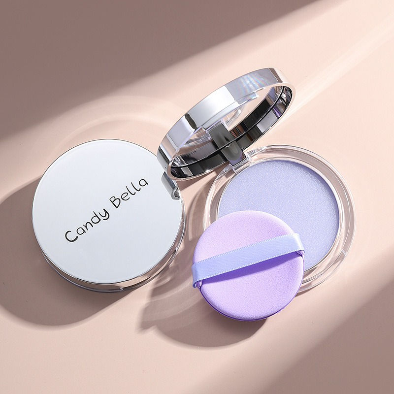 Thumbnail: Matte Setting Powder Lasting Oil-control Purple Glitter Pressed Powder Brighteni