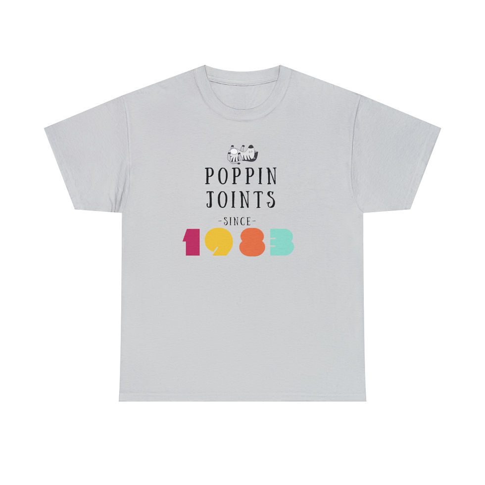 Thumbnail: Poppin joints, EDS,  zebra, Unisex Heavy Cotton Tee