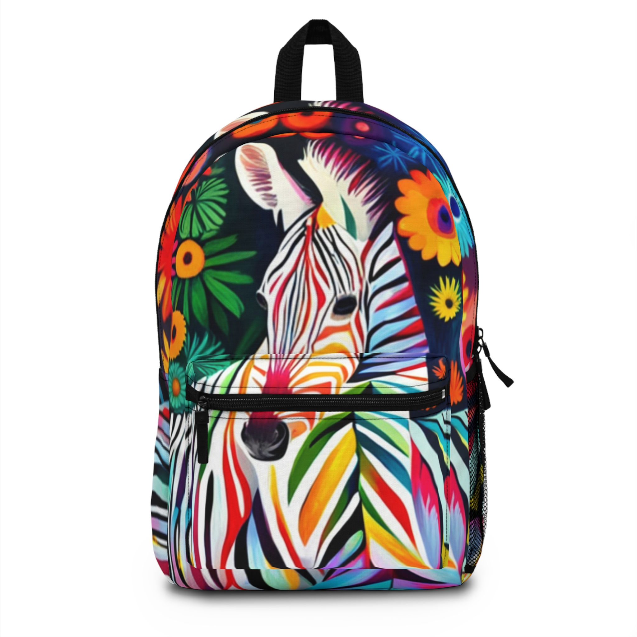 Colorful zebra Backpack