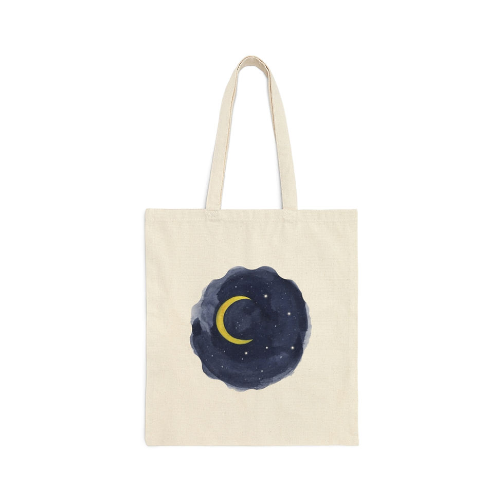 Thumbnail: Home is where my bed is-Cotton Canvas Tote Bag