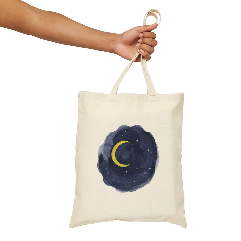 Thumbnail: Home is where my bed is-Cotton Canvas Tote Bag