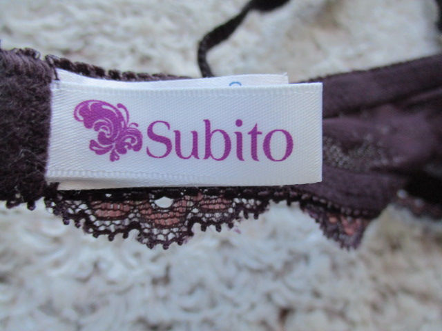 サムネイル： SQ83●ワコール●Subito●高級感♪大花柄レース●ワイン色●ブラ●B65●