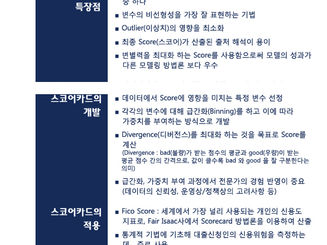 새로운 마이닝 기법, 스코어카드(Scorecard)란 무엇인가?!!