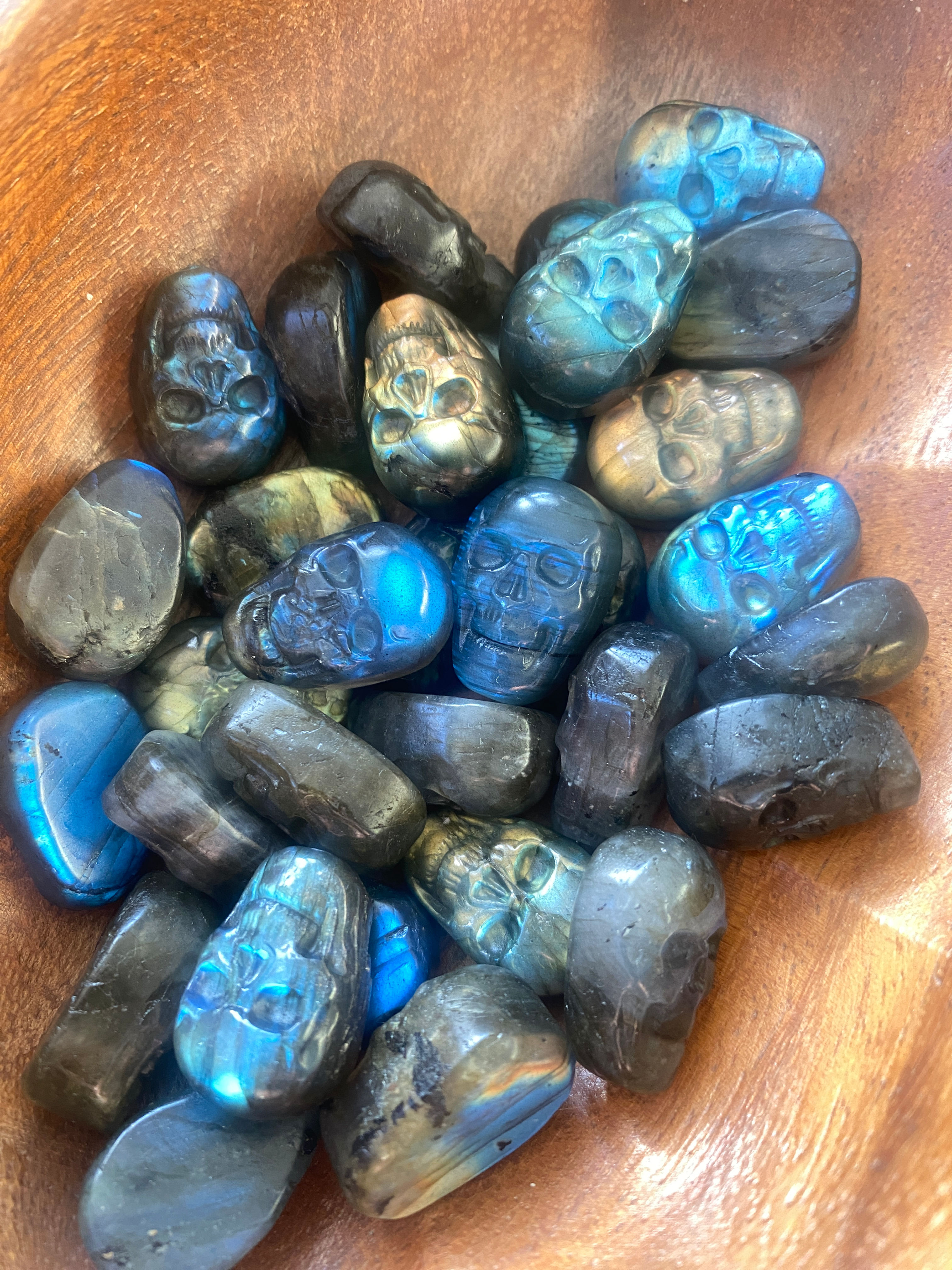 Mini Labradorite Skulls