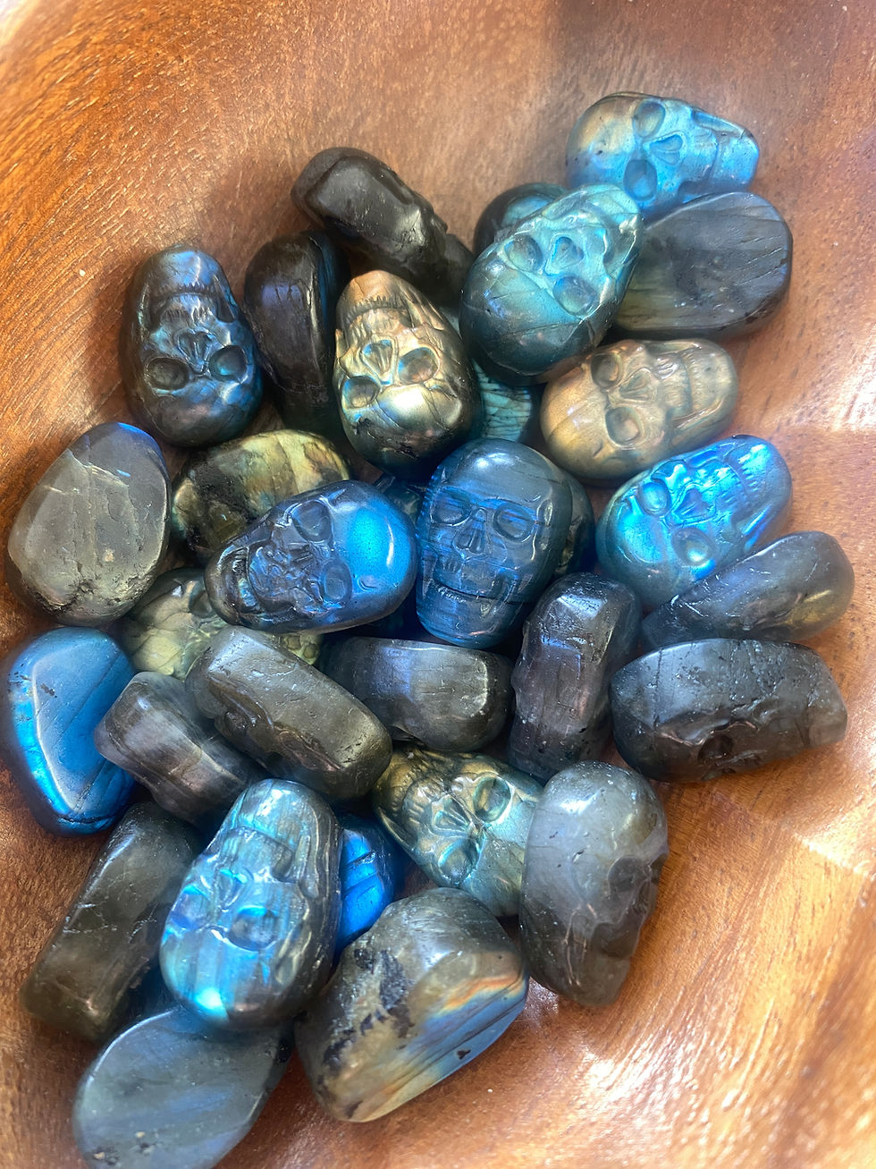Mini Labradorite Skulls