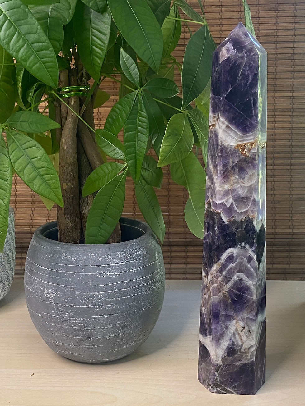 XL Chevron Amethyst Tower