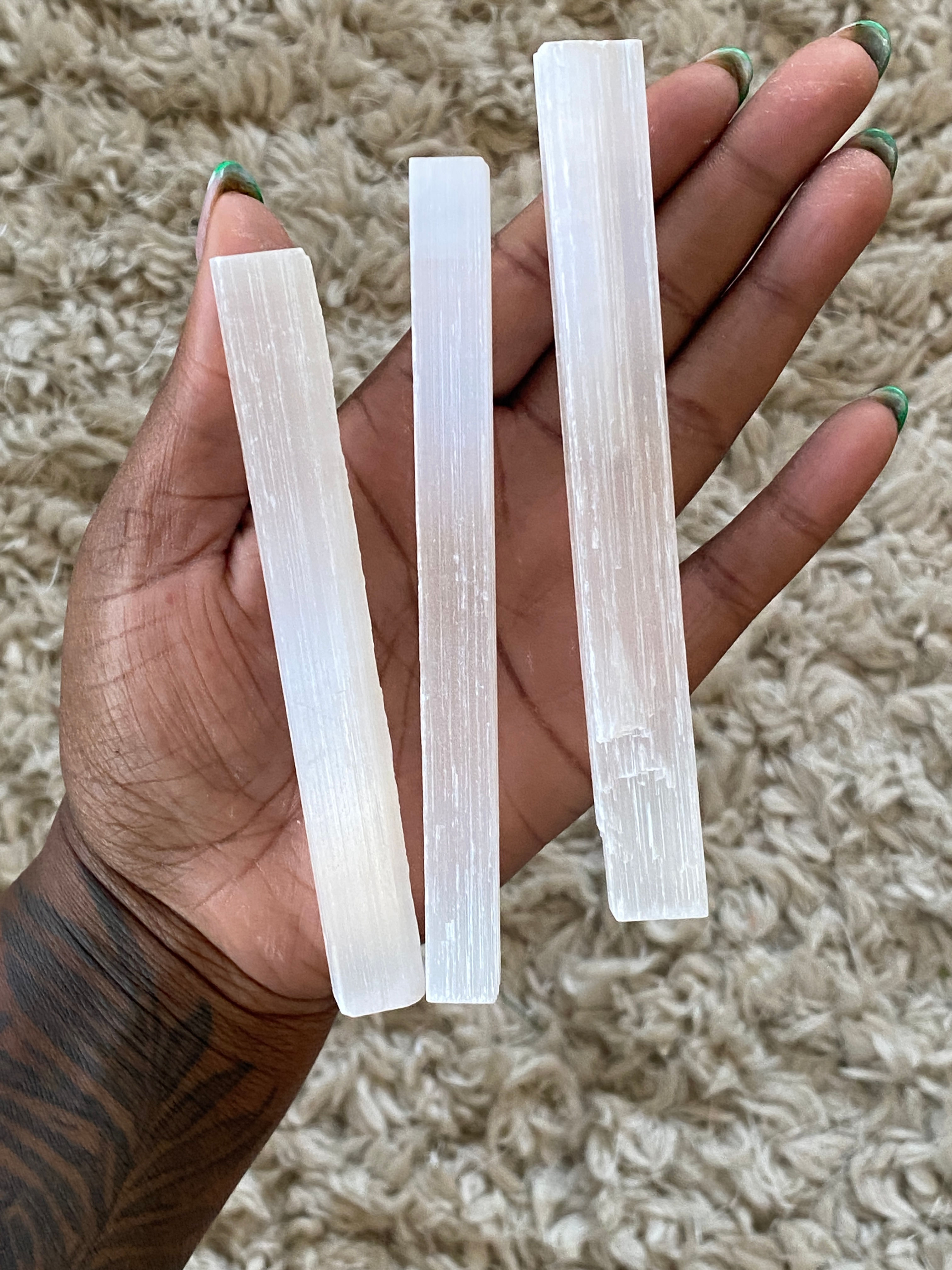 Raw Selenite Logs