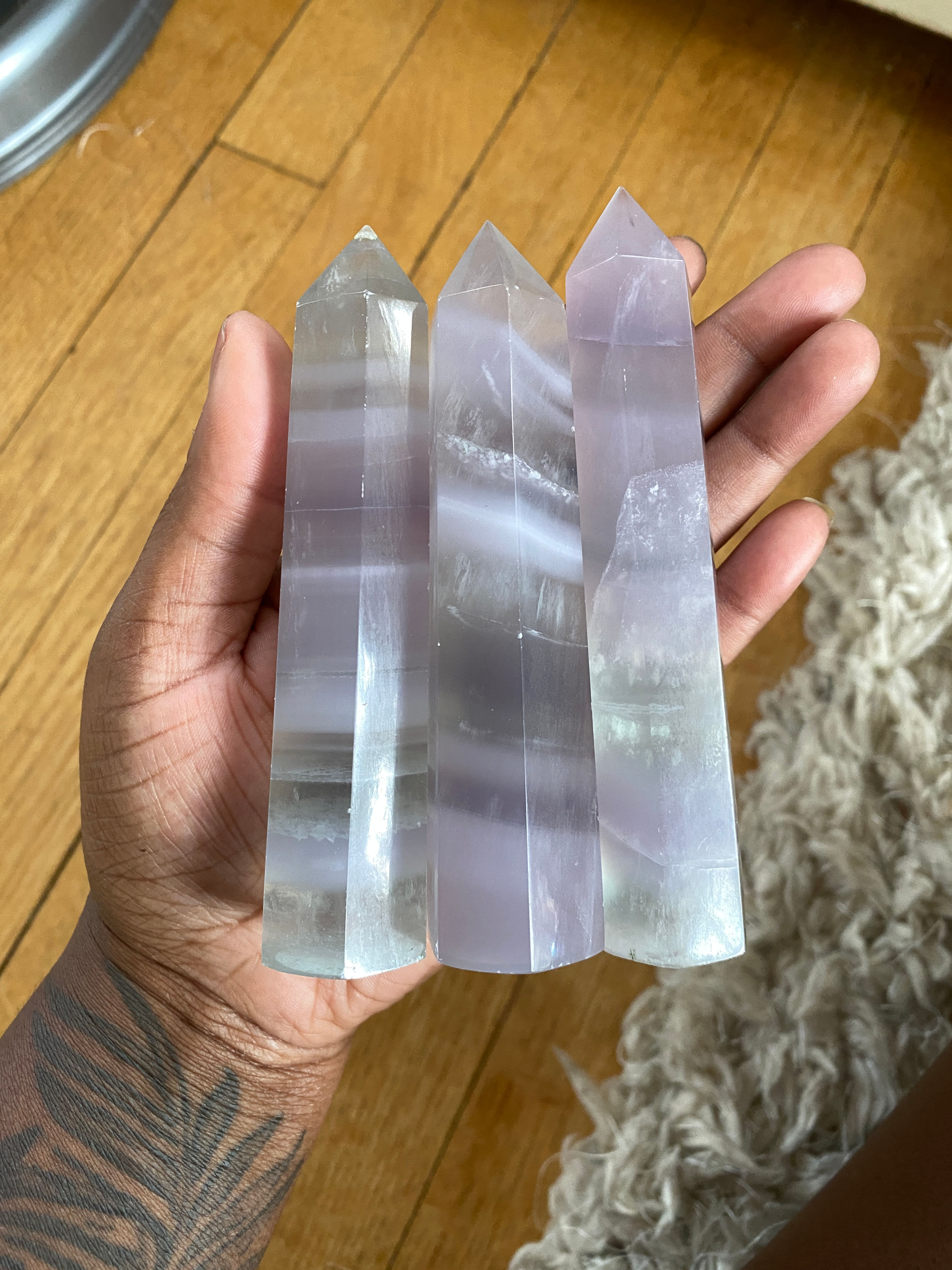 Lavender Fluorite Points