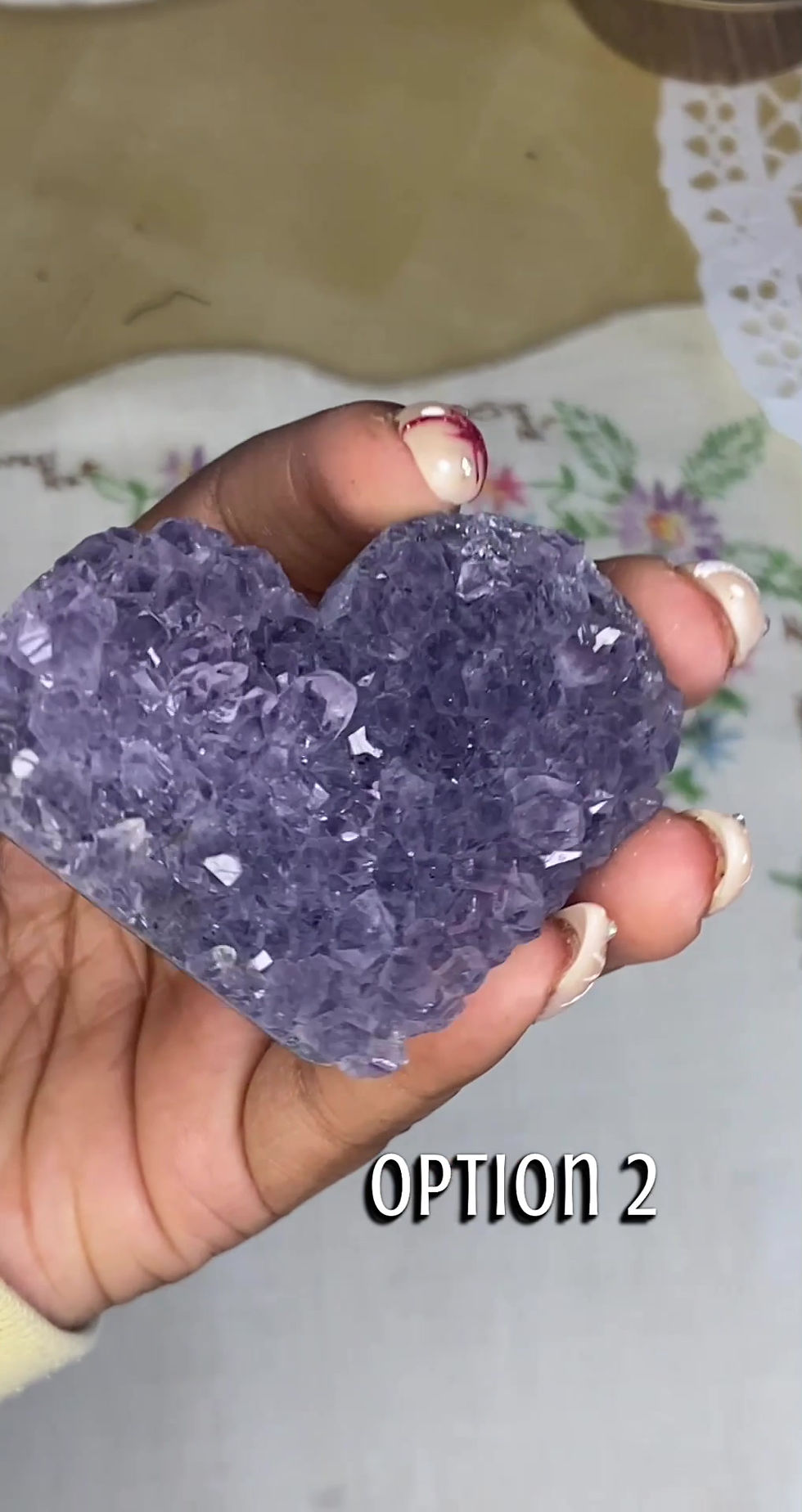 Thumbnail: Druzy Amethyst Hearts