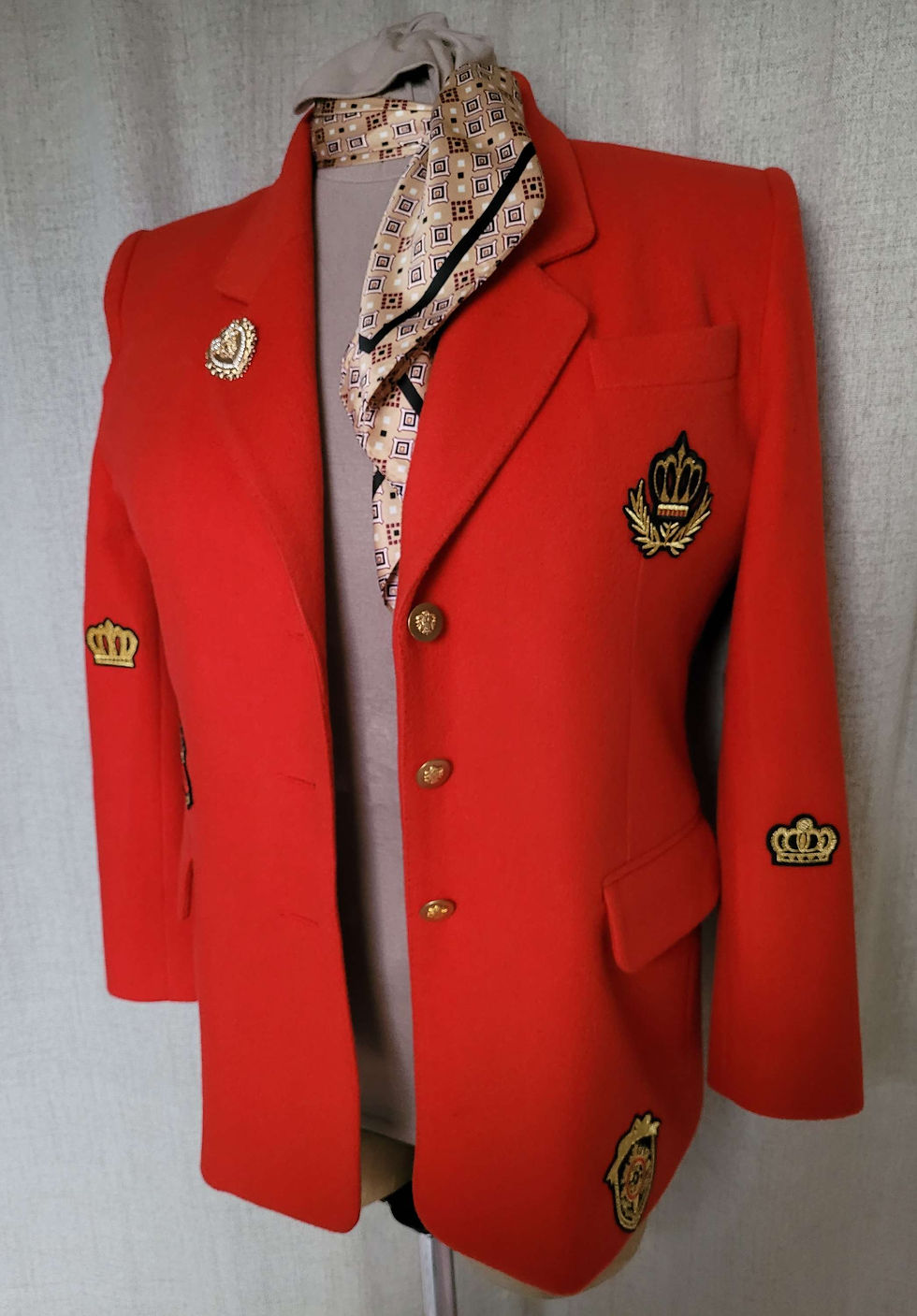 Miniature : Veste british rouge