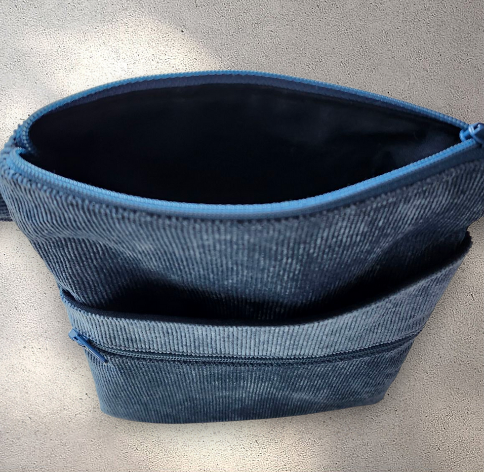 Miniature : Pochette bandoulière bleu