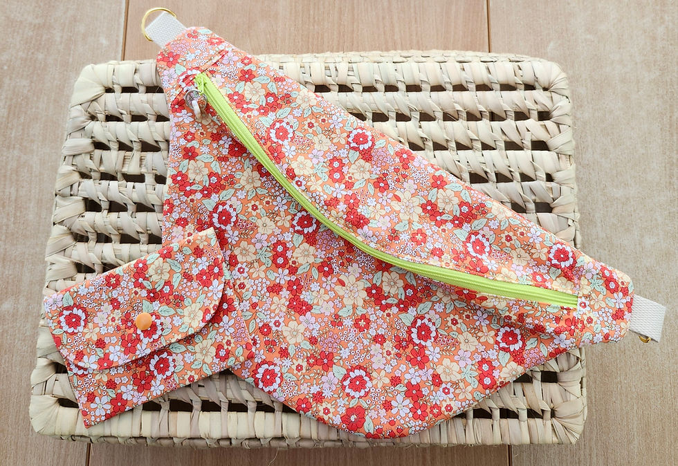 Miniature : Sac Banane Liberty orange.