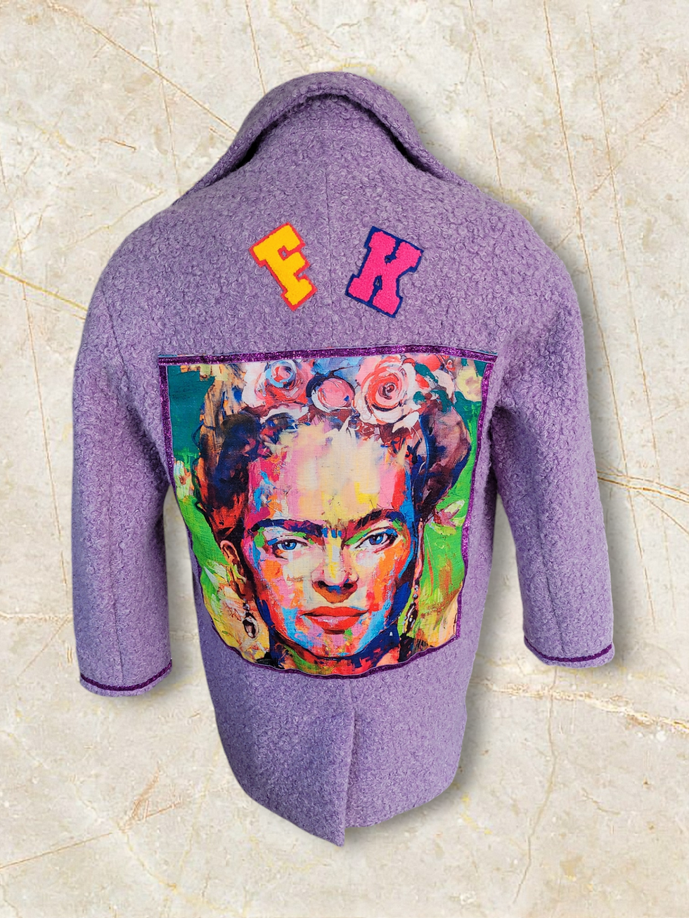 Miniature : Manteau laine bouclée Frida kahlo