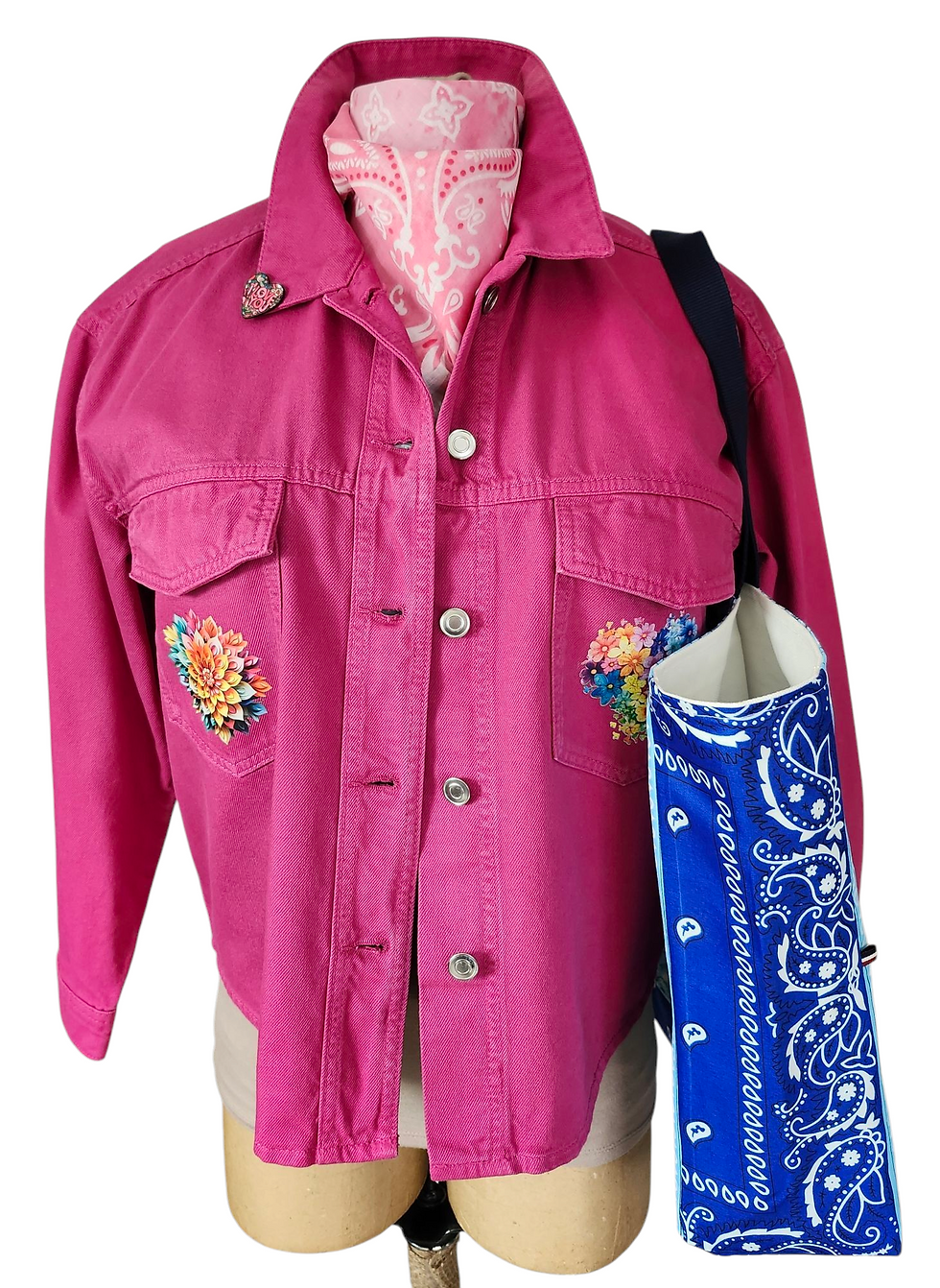 Miniature : Grand Sac Cabas Bandana "Hello Sunchine"
