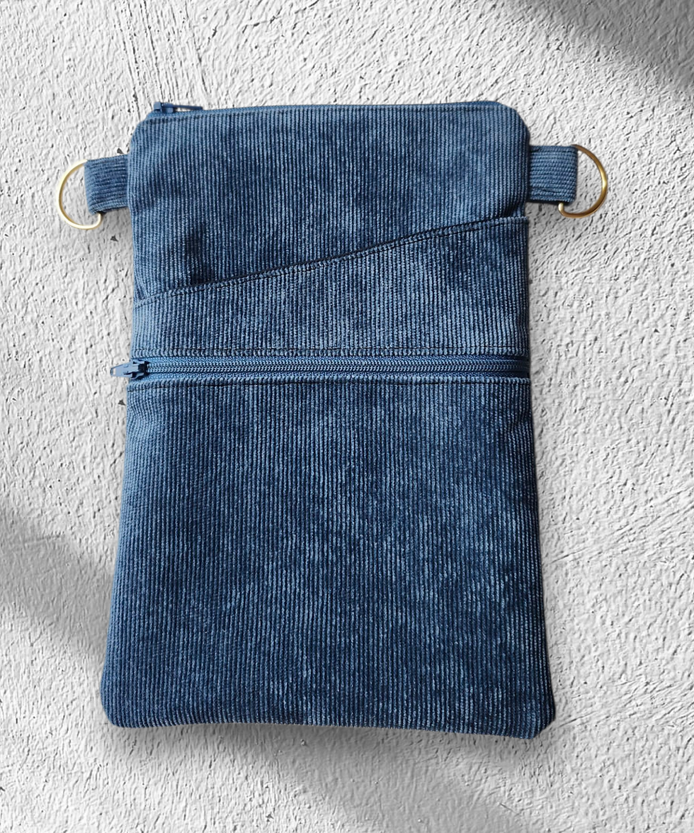 Miniature : Pochette bandoulière bleu