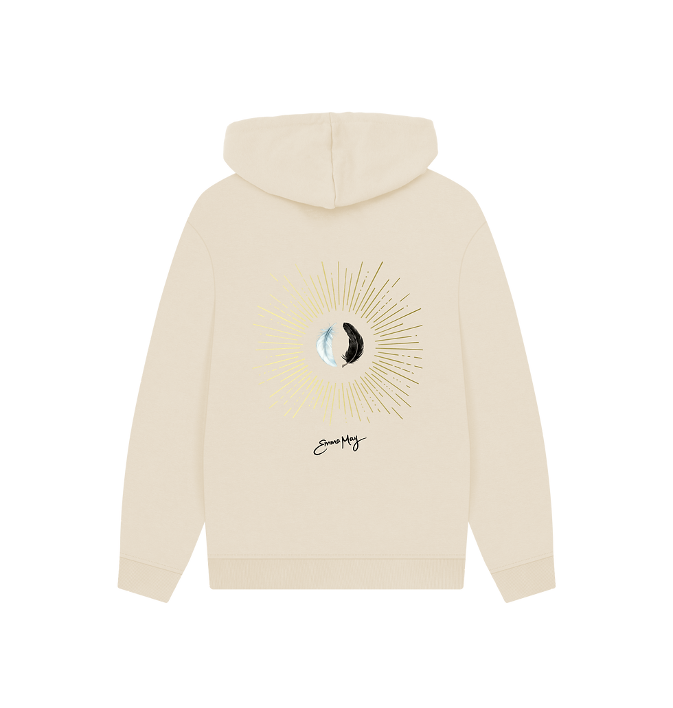 Thumbnail: Unisex Emma May Hoodie - The Composition of a Crow (black logo)