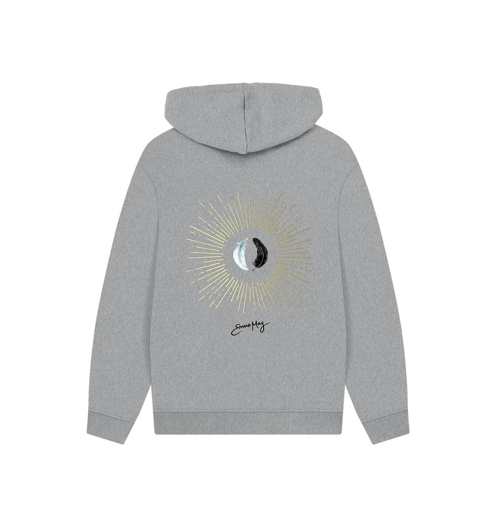 Thumbnail: Unisex Emma May Hoodie - The Composition of a Crow (black logo)