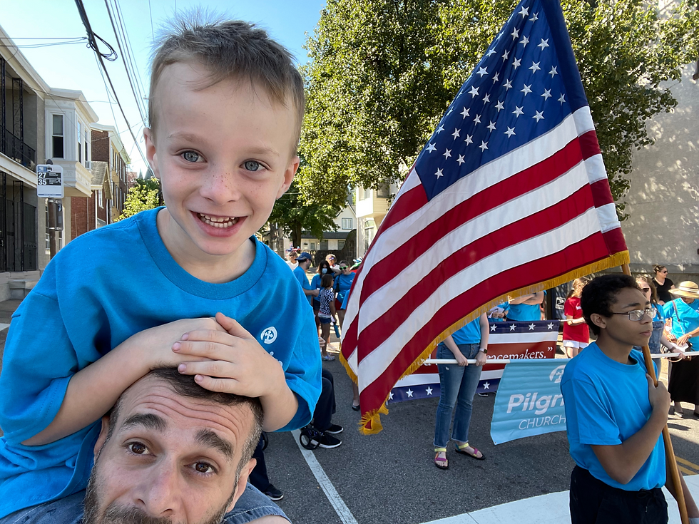 Pilgrim Church in the 2022 4th of July Parade of Sunday Schools & Churches