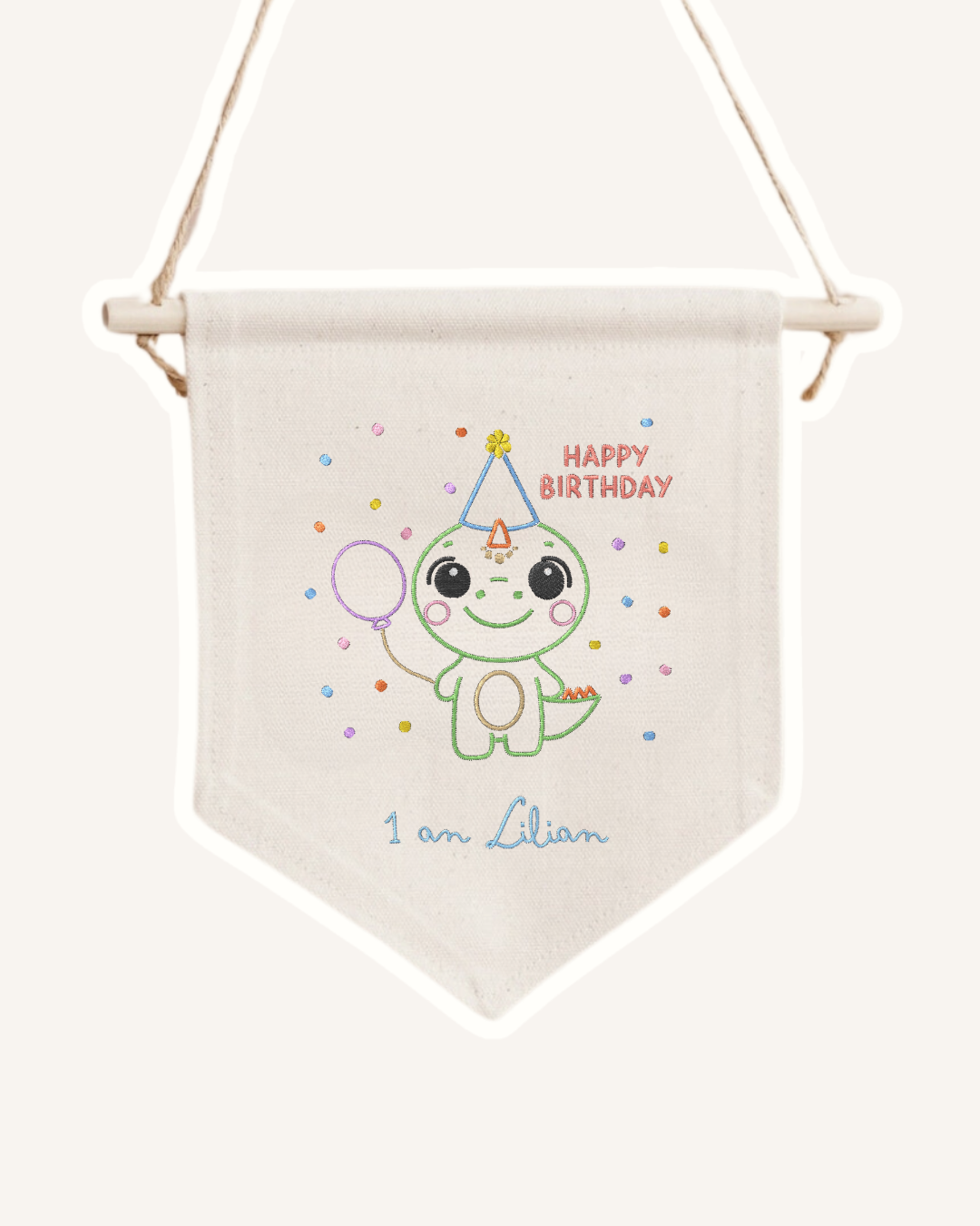 FANION D'ANNIVERSAIRE PERSONNALISÉ