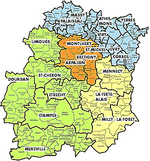 Carte du département de l'Essonne-91