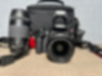 Thumbnail: Canon EOS 1200D DSLR camera with EF-S 18-55mm and EF 75-300mm lenses, original battery, charger, 32GB SD card, neck strap, an