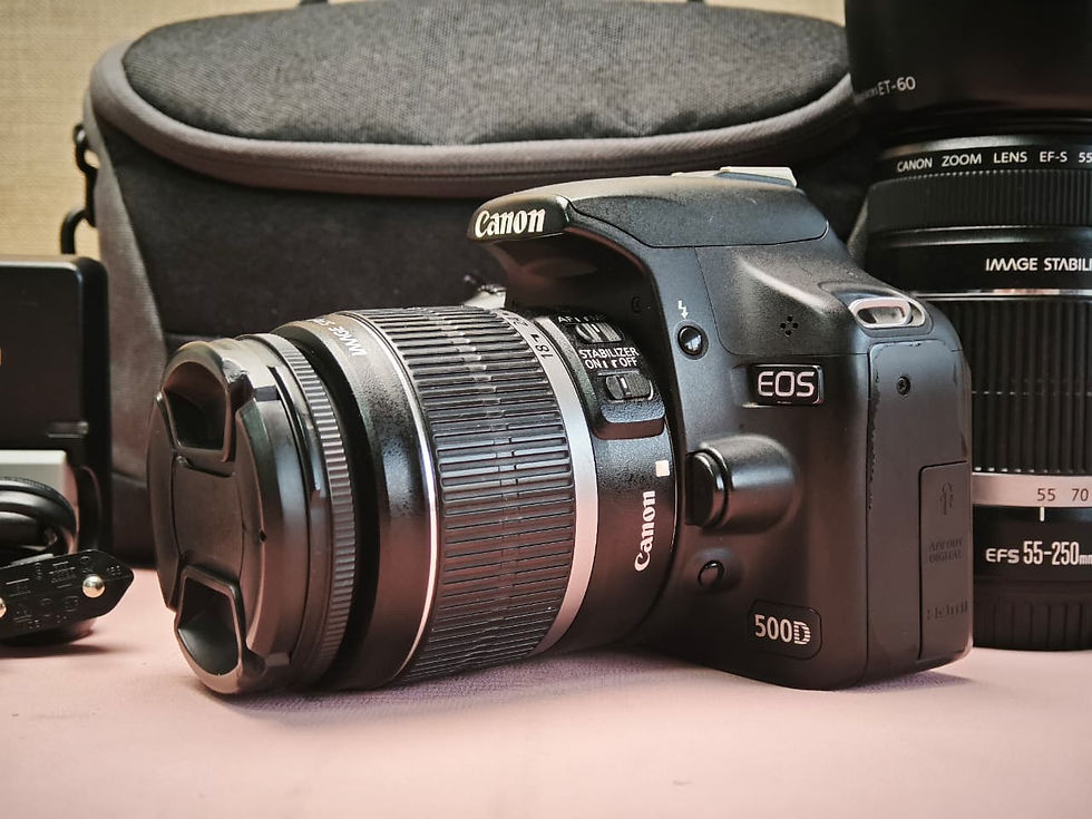 Thumbnail: Canon EOS 500D Twin Lens Kit | 18-55mm + 55-250mm IS | 43,274 Shutter Count