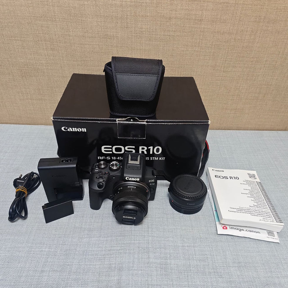 Canon EOS R10 Mirrorless Camera Bundle – RF-S 18-45mm IS + EF Adapter