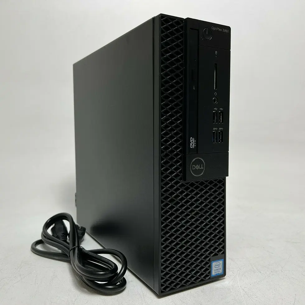 Compact Dell OptiPlex 3060 SFF small form factor desktop placed on desk