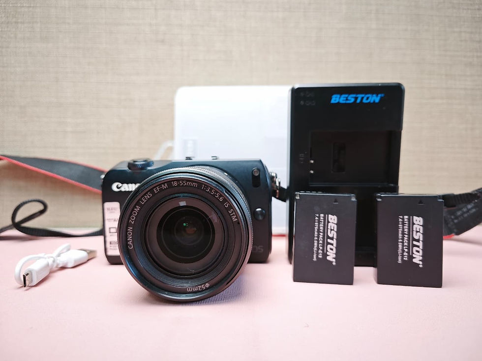 Canon EOS M Mirrorless Camera Kit | EF-M 18-55mm IS STM | 2 Batteries