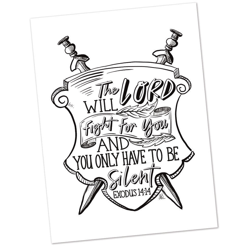 Exodus 14:14 by Jennifer Barbe