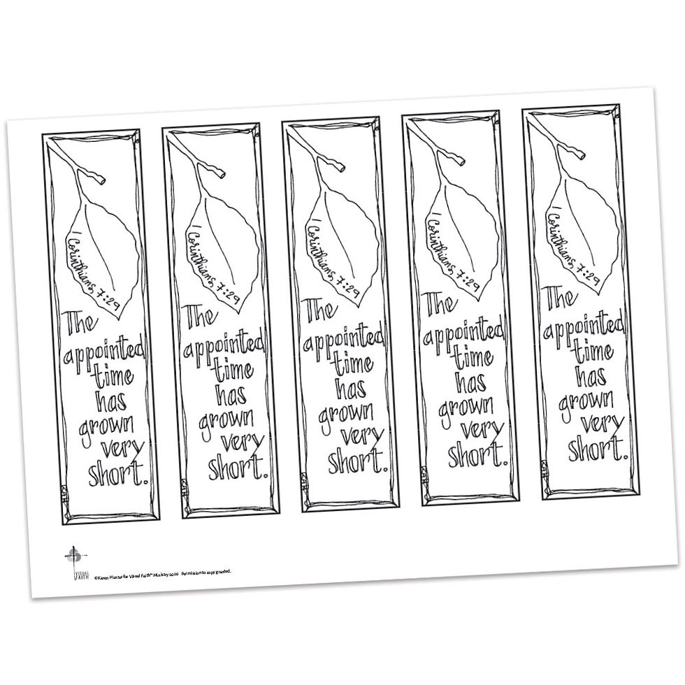 1 Corinthians 7:29 Bible Margin by Karen Hunter