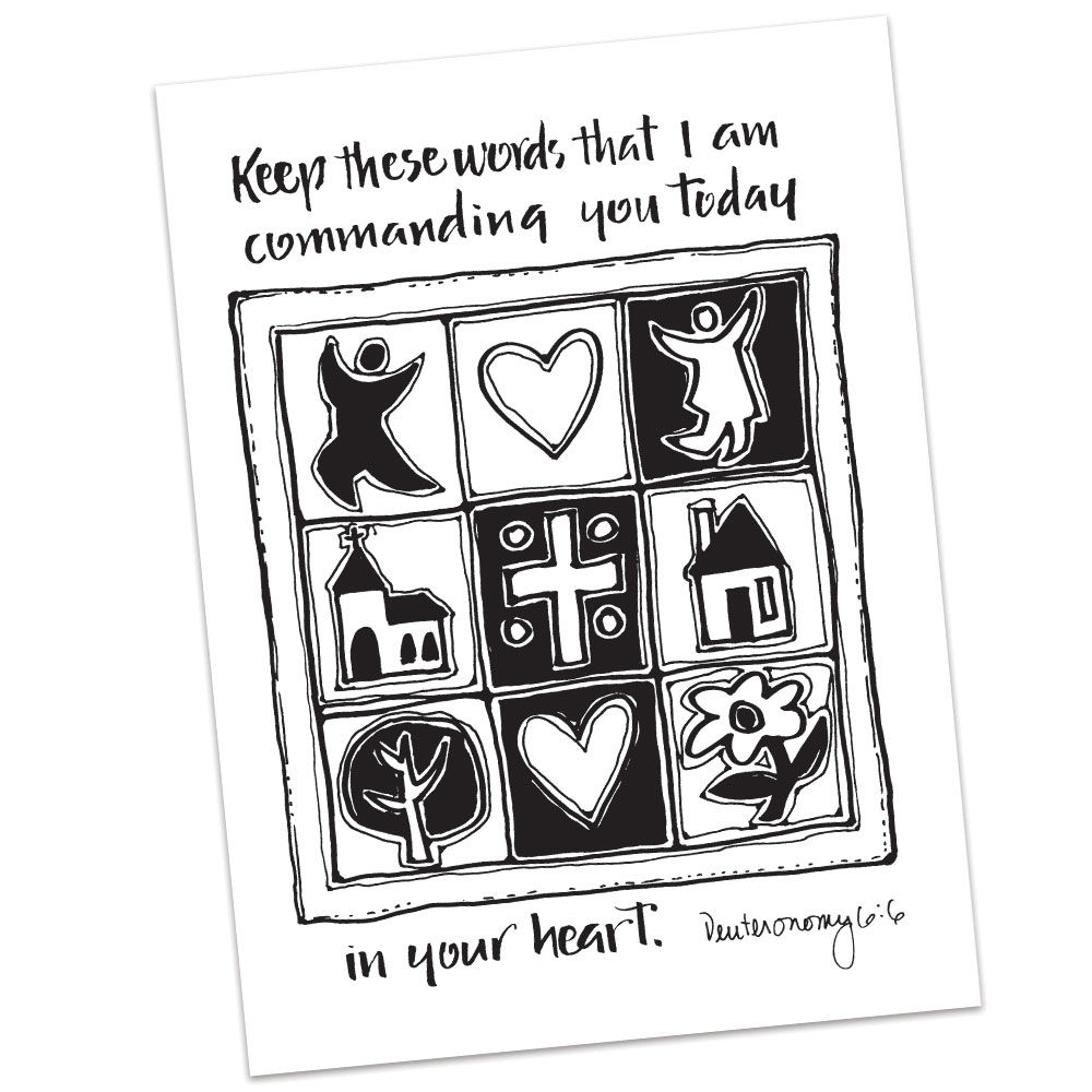 Deuteronomy 6:6 by Sally Beck