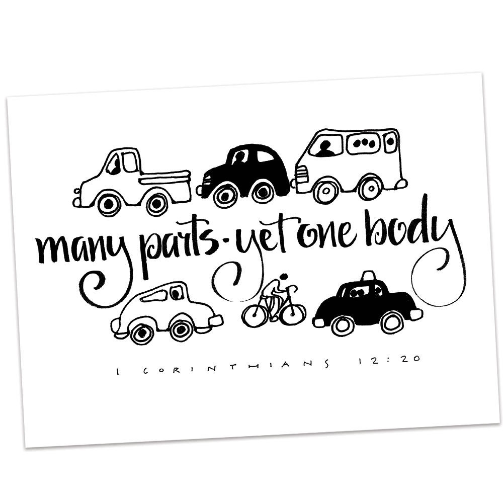1 Corinthians 12:20 by Sally Beck