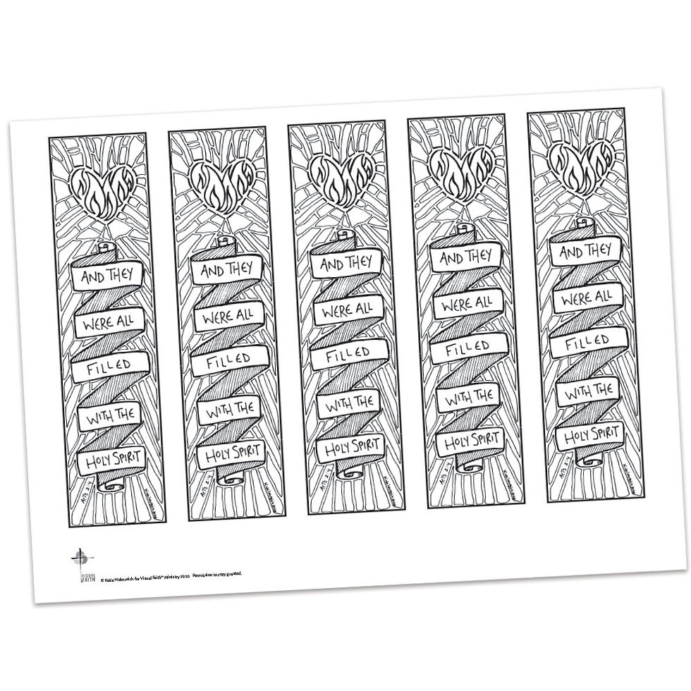 Acts 2:4 Bible Margin by Katie Helmreich