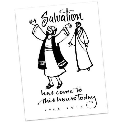Luke 19:9 by Sally Beck | Visual Faith Min