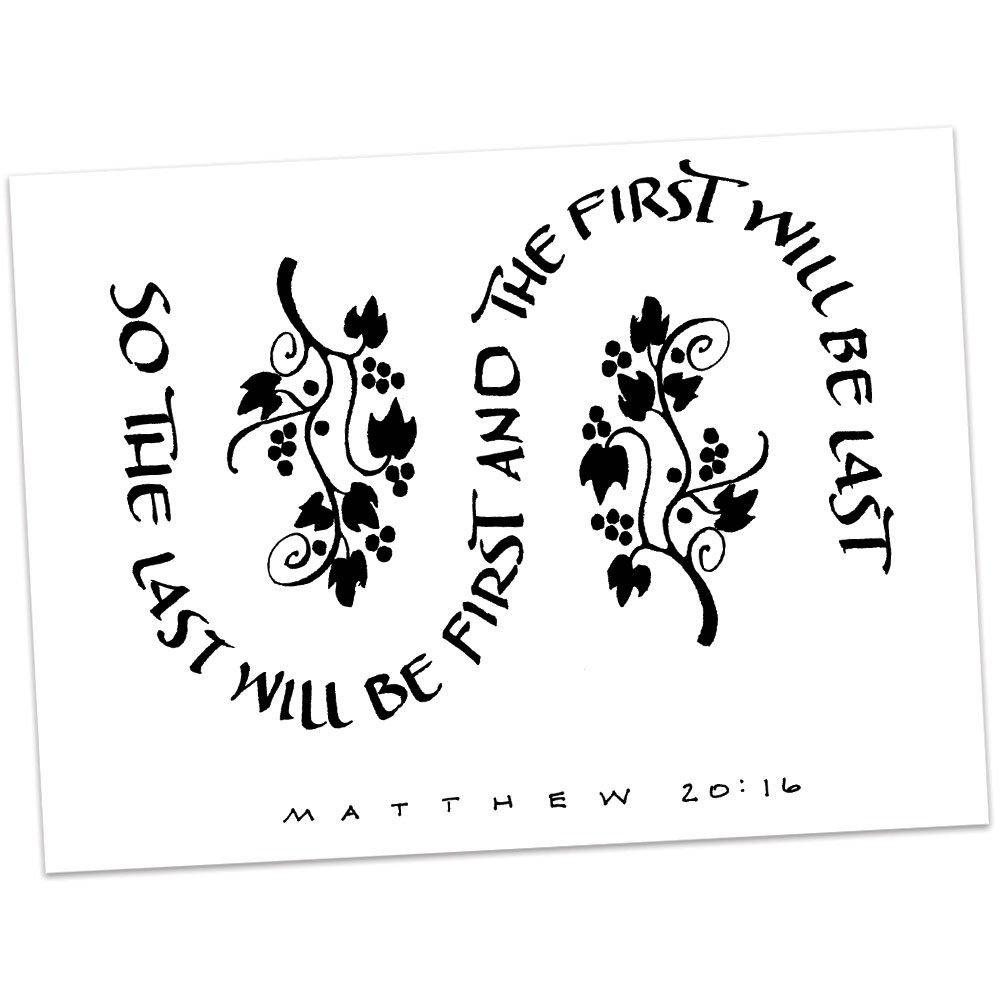 Matthew 20:16 vs2 by Sally Beck