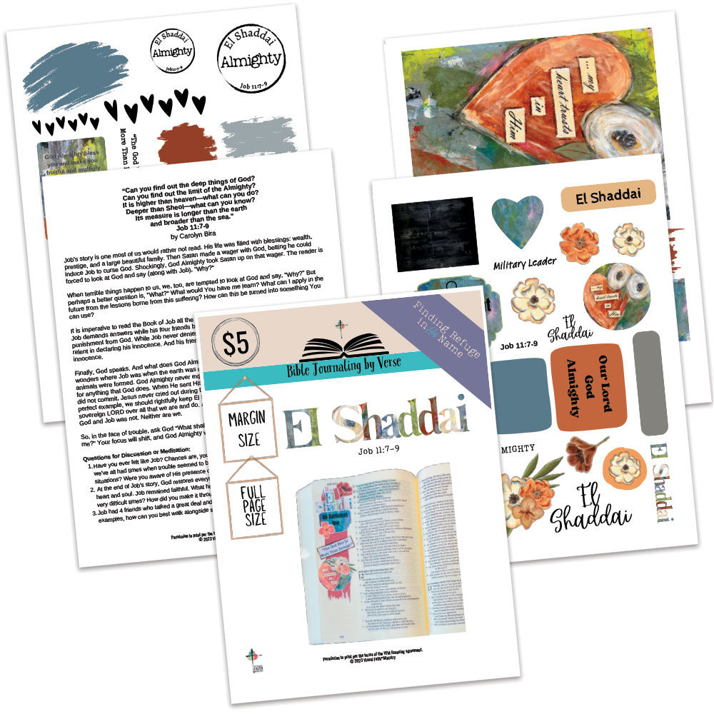 El Shaddai Bible Journaling by Verse Kit
