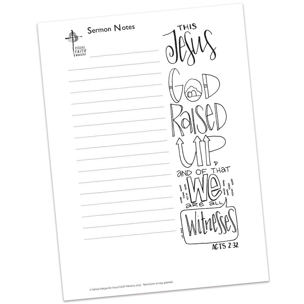 Sermon Notes HS Acts 2:32 - 5.5x8.5