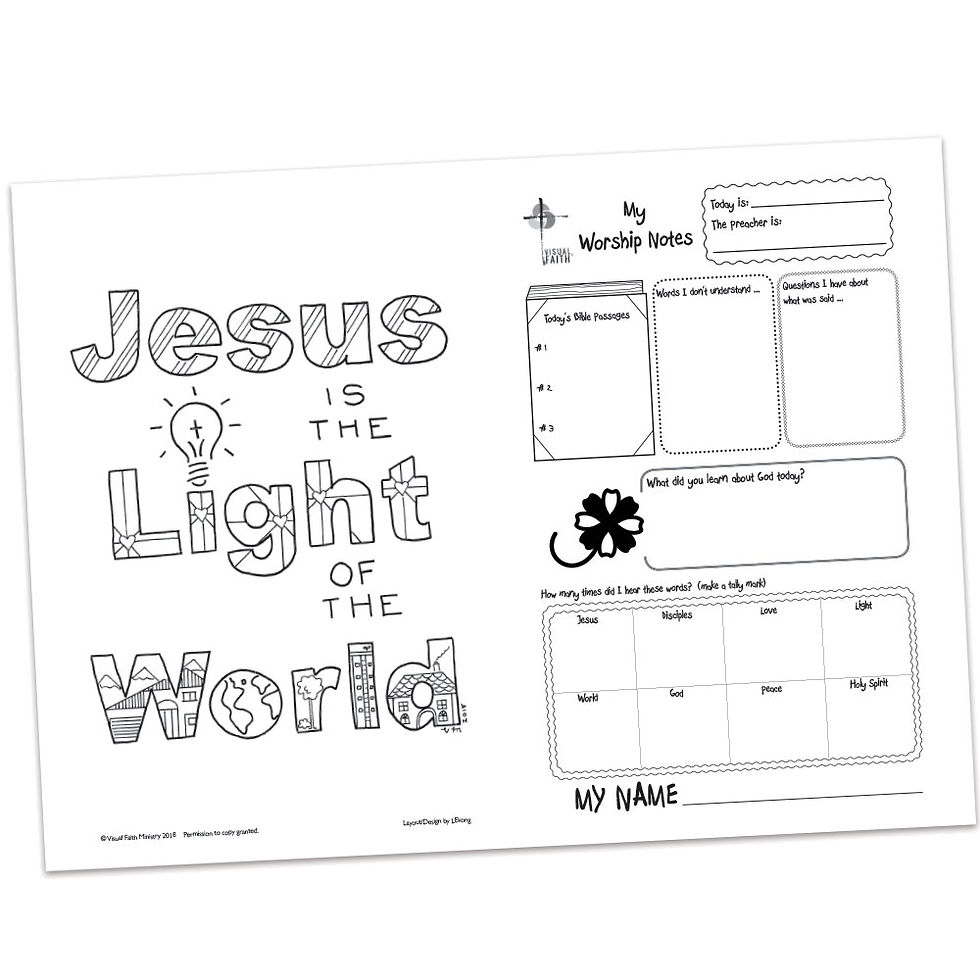 Thumbnail: Children's Bulletin - John 3:19