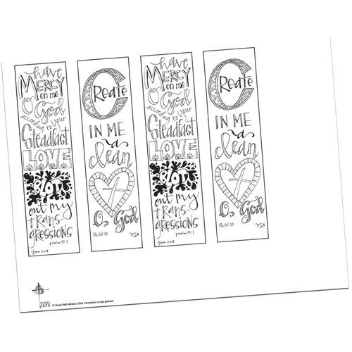 Ash Wednesday Bible Margins by Pat Maier