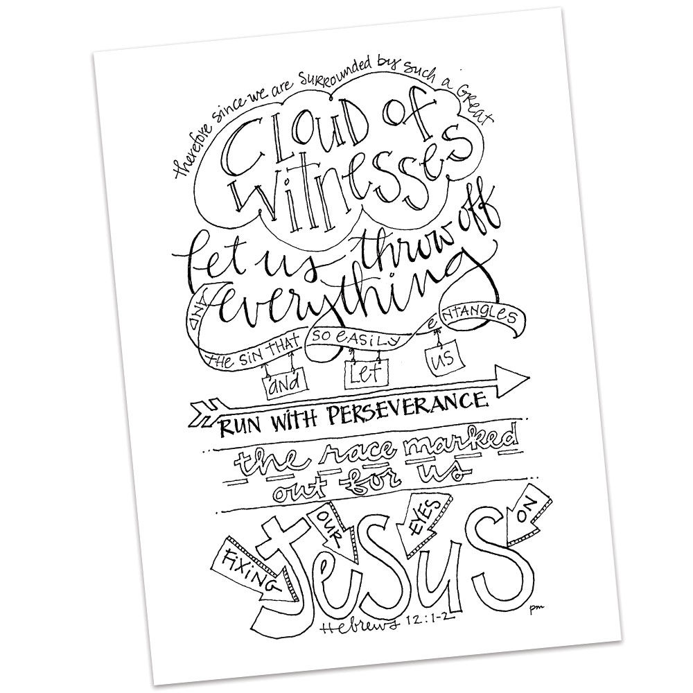 Hebrews 12:1-2 by Pat Maier