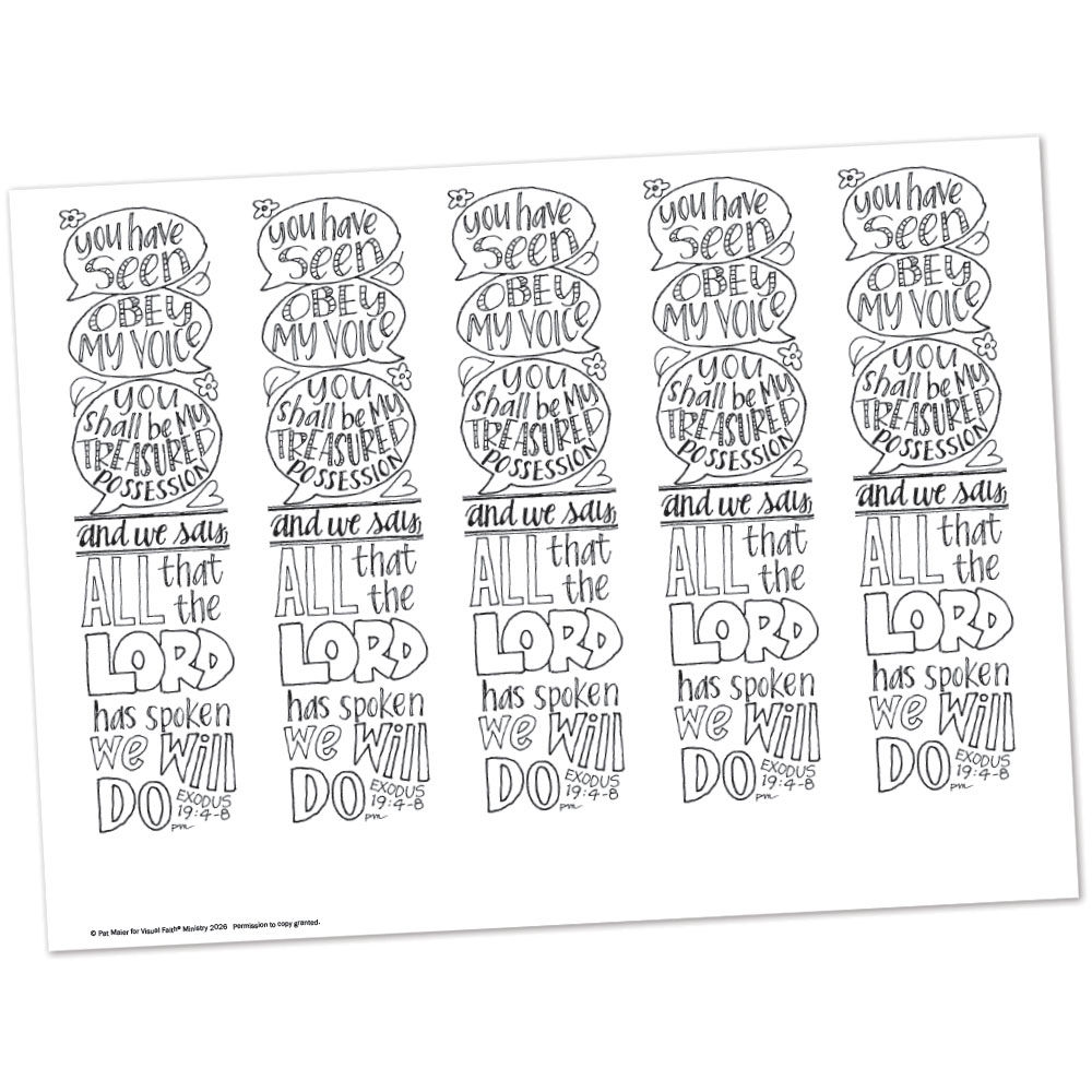 Exodus 19:4-8 Bible Margin by Pat Maier